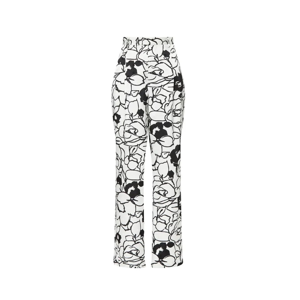 Ronny Kobo Printed Black and White Print Trousers Size 6 - Picture 1 of 16